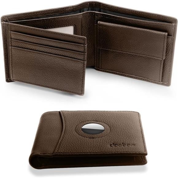 Airtag Wallet Trifold with Coin Pocket, Air tag Wallet RFID Blocking Credit Card - Picture 1 of 7